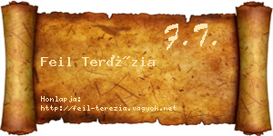 Feil Terézia névjegykártya